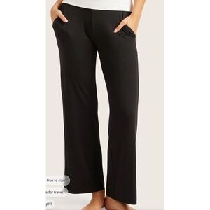 Boody Downtime Wide Leg Lounge Pant Black Small New With‎ Tags